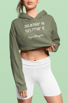 Birthplace Shanghai Cropped Hoodie