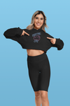 Electric Life Pink Cropped Hoodie