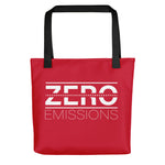 Zero Emissions Red Tote Bag