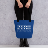 Zero Emissions Blue Tote Bag