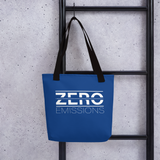 Zero Emissions Blue Tote Bag