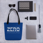 Zero Emissions Blue Tote Bag