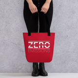 Zero Emissions Red Tote Bag