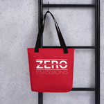 Zero Emissions Red Tote Bag