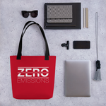 Zero Emissions Red Tote Bag