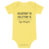 Birthplace Shanghai Baby Short Sleeve Onesie