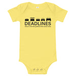 Deadlines Baby Short Sleeve Onesie