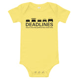 Deadlines Baby Short Sleeve Onesie