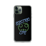 Electric Life Green iPhone Case
