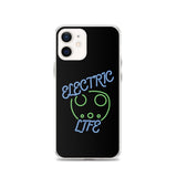 Electric Life Green iPhone Case