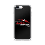 Tesla inspired apparel. Elon Musk quote. Starman in red roadster. Die On Mars, Not On Impact image centered on phone case.