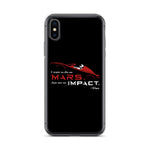 Tesla inspired apparel. Elon Musk quote. Starman in red roadster. Die On Mars, Not On Impact image centered on phone case.