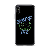 Electric Life Green iPhone Case