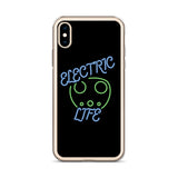 Electric Life Green iPhone Case