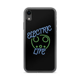 Electric Life Green iPhone Case