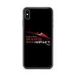 Tesla inspired apparel. Elon Musk quote. Starman in red roadster. Die On Mars, Not On Impact image centered on phone case.