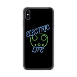 Electric Life Green iPhone Case