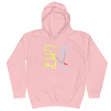 Tesla inspired apparel. Model X at supercharger. Supercharging. Plugged In X image centered on kids hoodie.