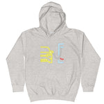 Tesla inspired apparel. Model 3 at supercharger. Supercharging. Plugged In 3 image centered on kids hoodie.