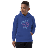 Electric Life Pink Kids Hoodie