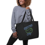 Electric Life Green Large Organic Tote Bag