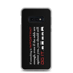 Tesla inspired apparel. Elon Musk quote. Against All Odds image centered on phone case.