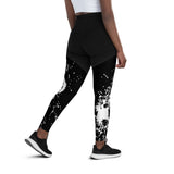 Tesla inspired apparel. Cybertruck. Steel Ball. Broken windows. Shattered image centered on leggings.