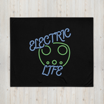 Electric Life Green Throw Blanket