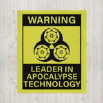 Leader In Apocalypse Technology Throw Blanket