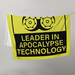 Leader In Apocalypse Technology Throw Blanket