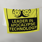 Leader In Apocalypse Technology Throw Blanket