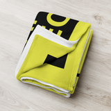 Leader In Apocalypse Technology Throw Blanket