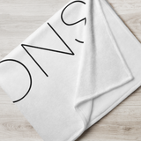 Zero Emissions White Throw Blanket