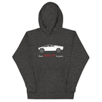 Tesla inspired apparel. Elon Musk quote. Cybertruck. Just Fix It In Post image centered on hoodie.