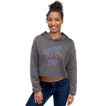 Electric Life Pink Cropped Hoodie