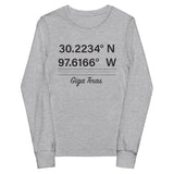 Birthplace Texas Youth Long Sleeve Tee