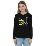 Plugged In S Youth Long Sleeve Tee