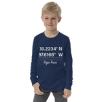 Birthplace Texas Youth Long Sleeve Tee