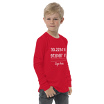Birthplace Texas Youth Long Sleeve Tee