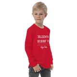 Birthplace Texas Youth Long Sleeve Tee