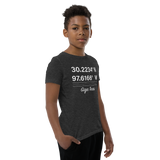 Birthplace Texas Youth Short Sleeve T-Shirt