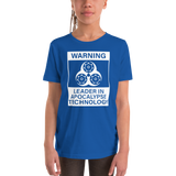 Leader In Apocalypse Technology Youth Short Sleeve T-Shirt